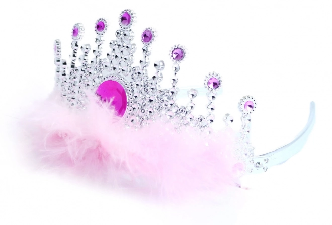 Kroontje met veren voor prinses