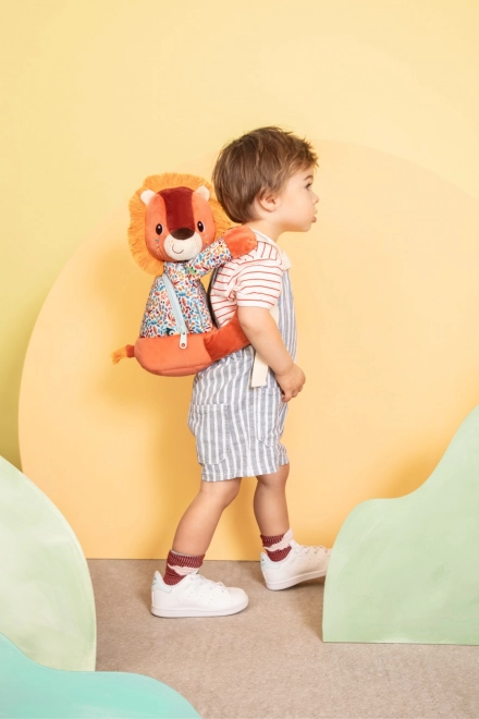 Zachte kinder rugzak Leeuw Jack van Lilliputiens