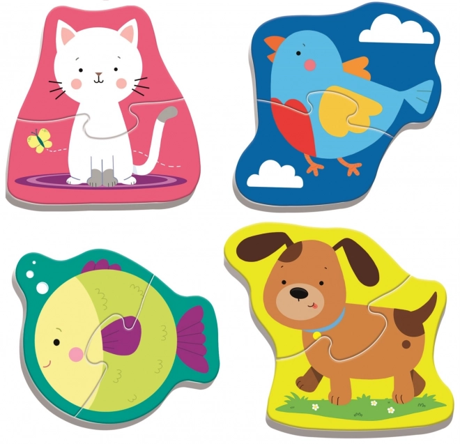 Baby puzzel met dieren - 8 stukjes