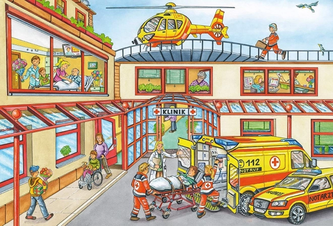 Puzzel politie, brandweer en reddingsdiensten 3x24 stukjes