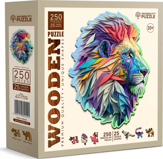 WOODEN CITY Houten puzzel Moderne Leeuw 250 stukjes EKO