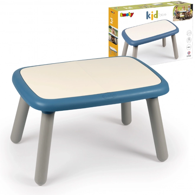 Blauwe kindertuin tafel Smoby