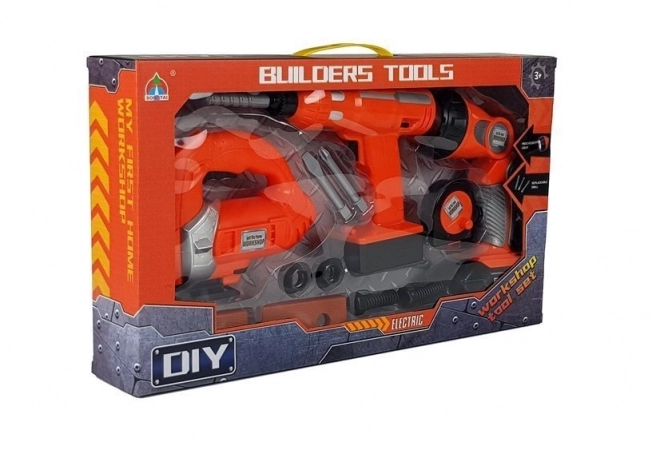 Doe-het-zelf set Boormachines Decoupeerzaag Zaklamp Batterijenset 12 stuks.