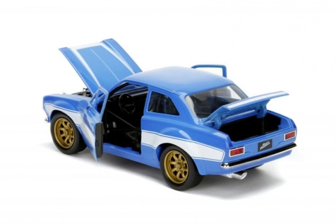Modelauto 1974 Ford Escort uit Fast & Furious 1:24