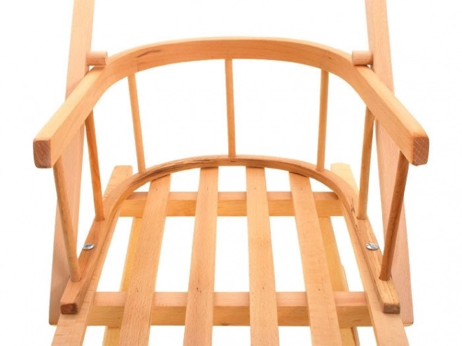Pools houten sleeën met duwstang SP0370