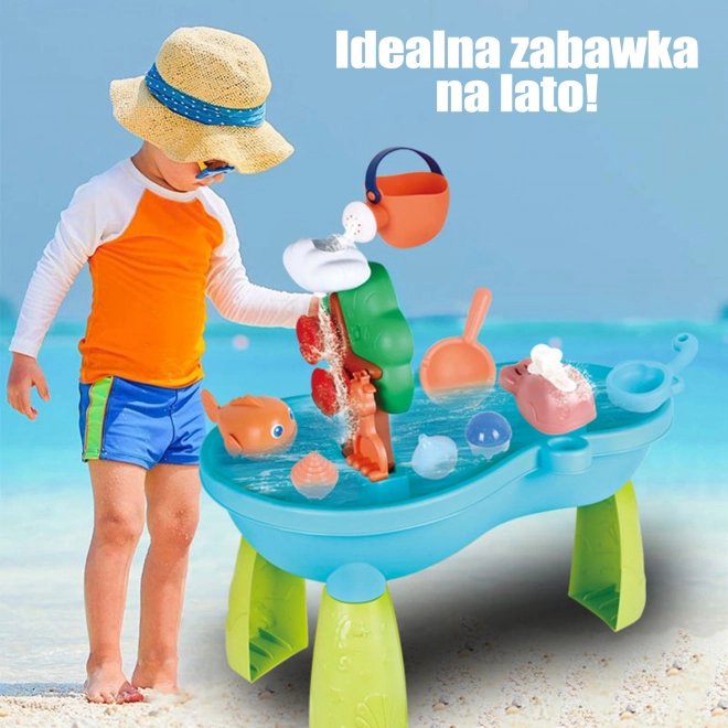 Kinderen Watertafel 2-in-1 met Zandbak en Waterval WOOPIE