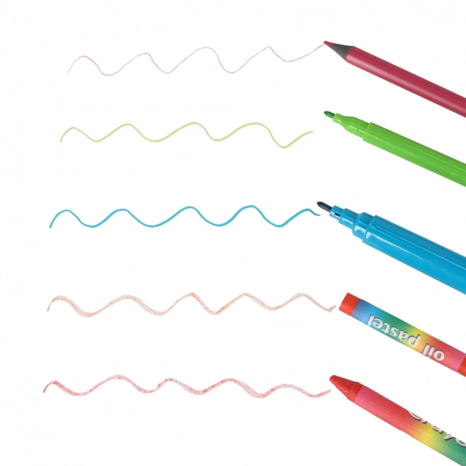 Roze kunstset voor kinderen