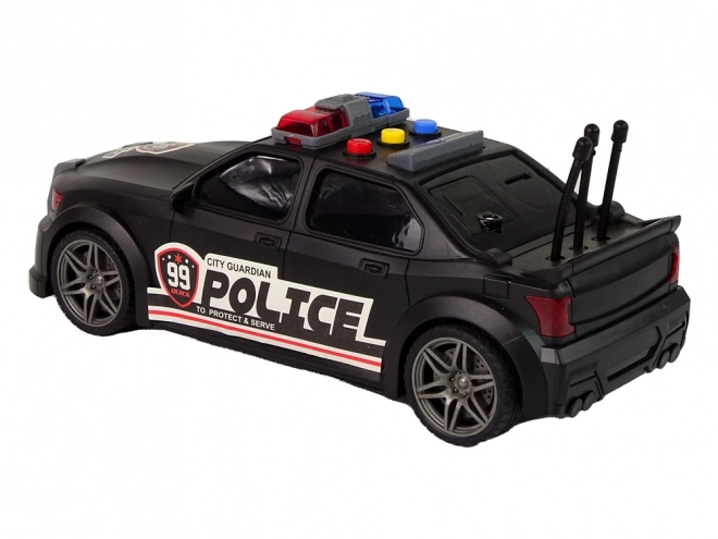 Politie sportwagen 1:16 Black Sound