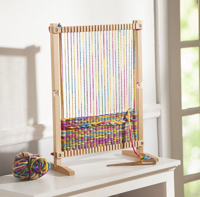Houten weefgetouw voor kinderen