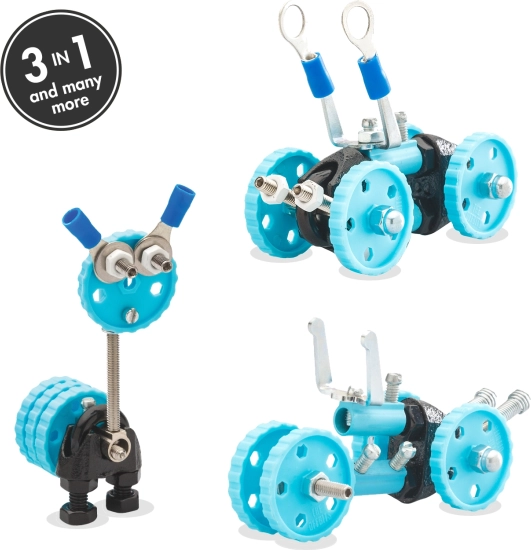 OFFBITS GearBit 3-in-1 bouwset voor voertuigen voor kinderen vanaf 6 jaar