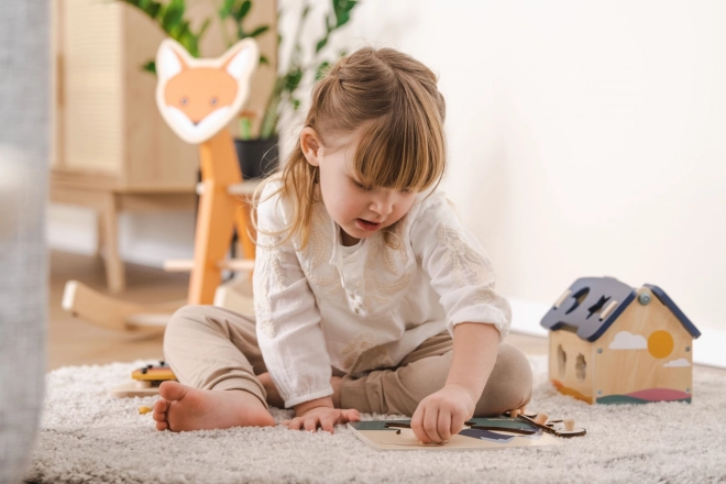 Houten puzzel - schildpad