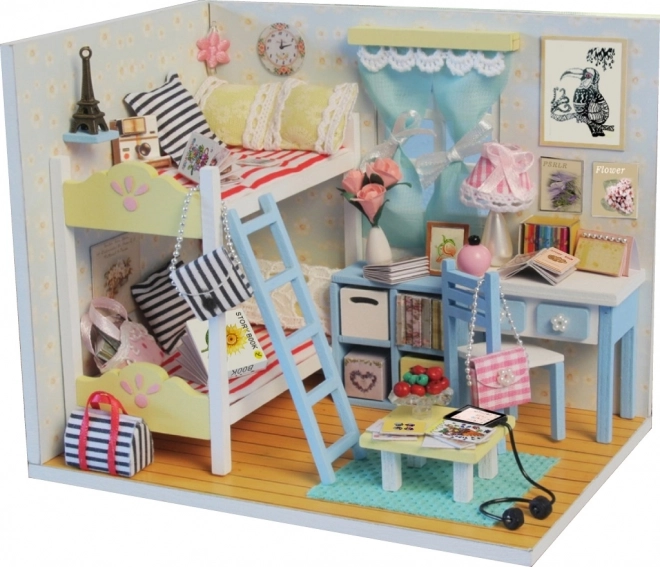 Negen miniatuurhuisjes Terugkeer naar de kindertijd