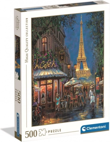 Puzzel Clementoni Night at the Eiffel Café 500 stukjes