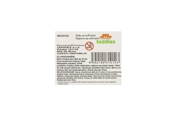 Set voor zachte tennis voor kinderen