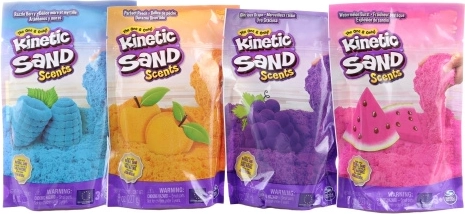 Kinetisch zand met fruitgeuren