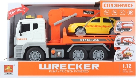 Takelwagen met licht- en geluidseffecten op batterijen