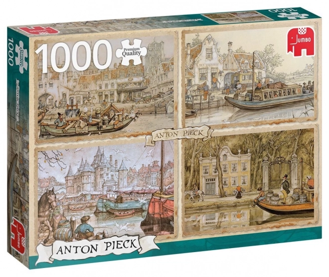 Puzzelvaart door waterkanalen 1000 stukjes