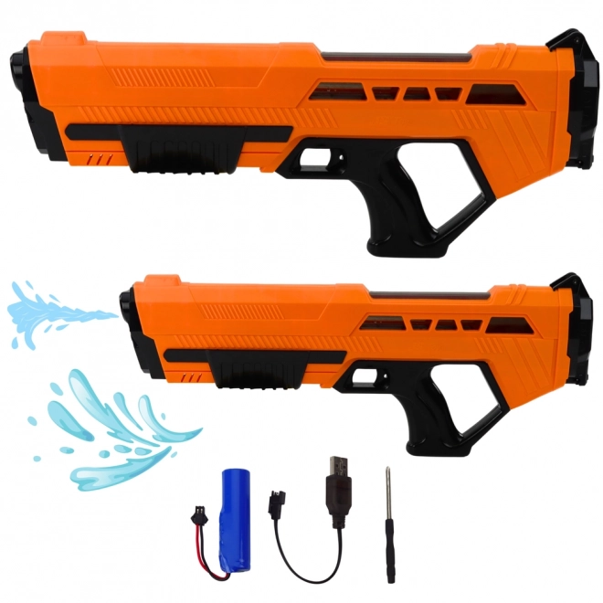 Elektrische waterpistool oranje