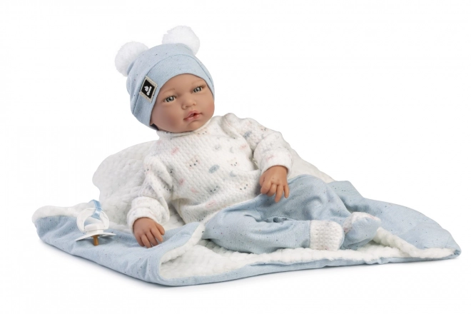 Guca 885 ADRI - realistische baby pop met een zacht stoffen lichaam - 38 cm