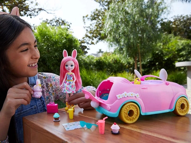 Enchantimals Konijnenwagen Bree met accessoires