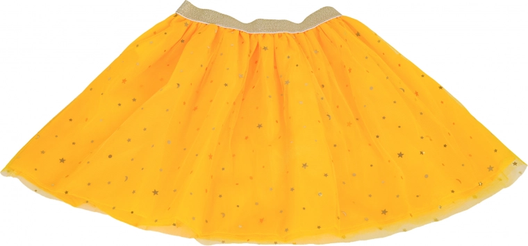 Comfortabele gele tutu-rok