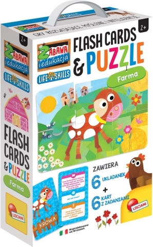 Lisciani educatieve puzzel en kaarten Boerderij