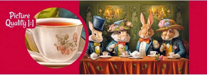 Puzzel Konijnen Theegesprek 500 stukjes