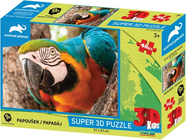 Papegaai 3D-puzzel 48 stukjes