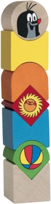 Houten piramidespeelgoed met Molletje