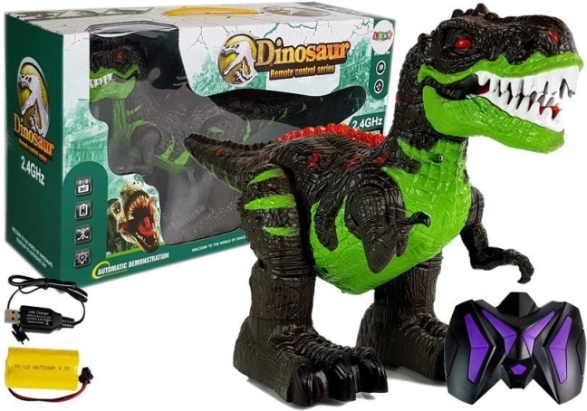 Leuke op afstand bestuurbare dinosaurus met effecten