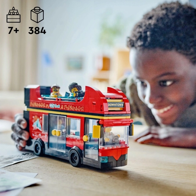 LEGO City 60407 Rode Dubbeldekker Sightseeing Bus