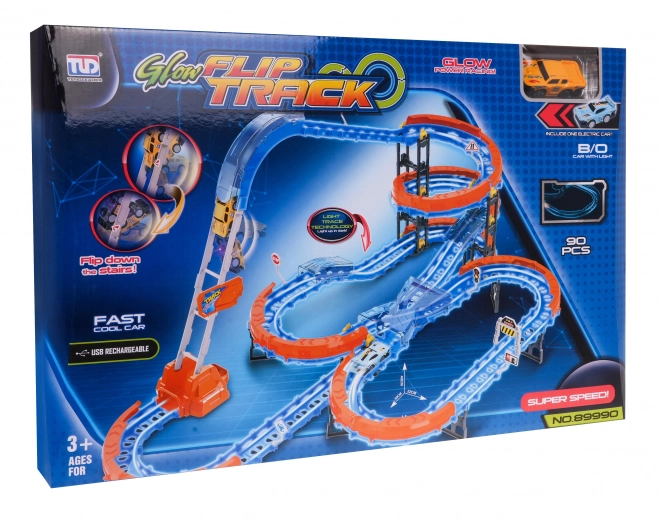 Extreme racebaan met ladder - 90 onderdelen
