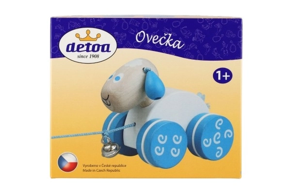 Trek houten schaapje
