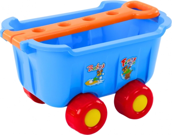 Praktisch blauwe wagentje