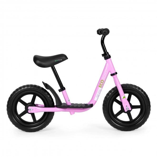 Kinderloopfietsje met platform ECOTOYS roze