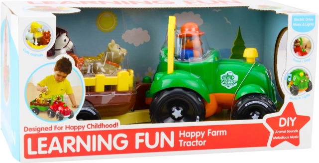 Interactieve tractor met dieren