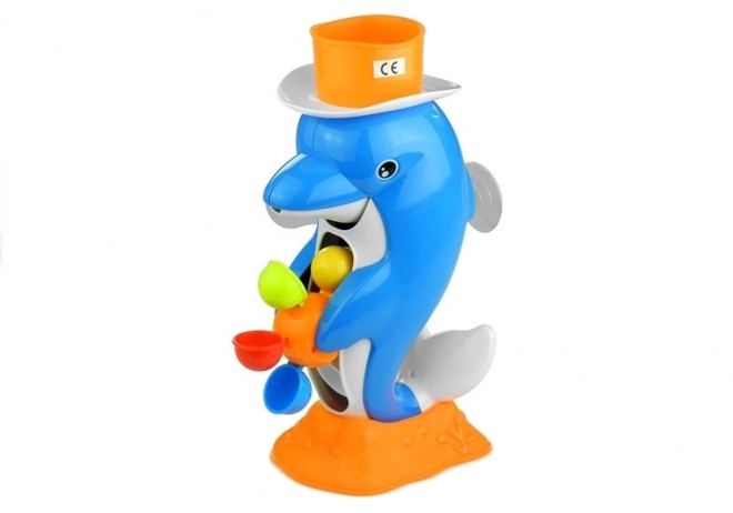 Bad speeltje met fontein Dolphin Rollen