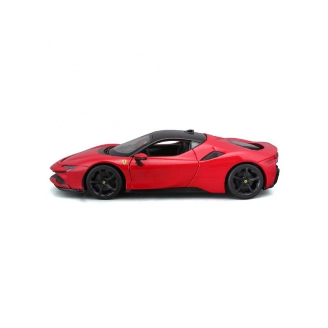 Metalen model Ferrari SF90 Stradale rood 1:18