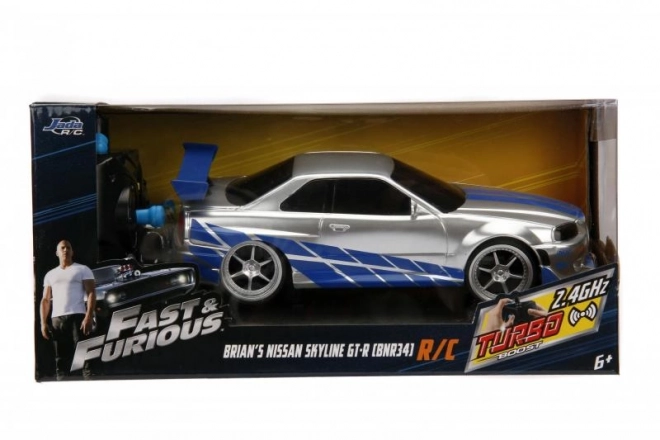 Snel en woest RC-auto Nissan Skyline 1:24