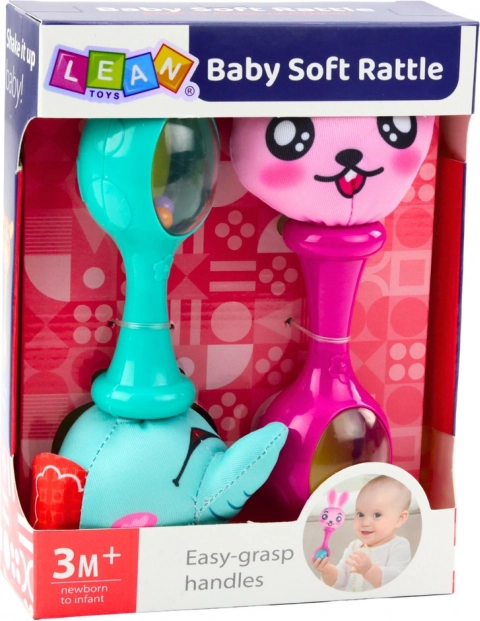 Set van rammelaars met zachte bal Konijn en Olifant