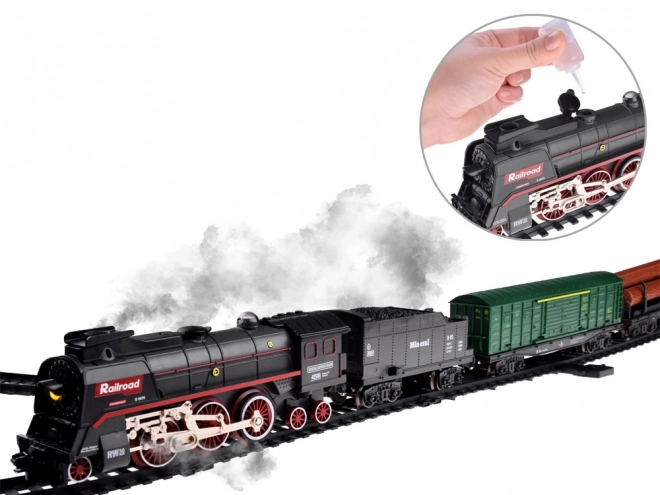 Elektrische trein 185x99cm rook verdampt geluideffect RC0622