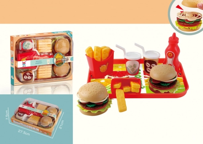 Speelset hamburger voor kinderen