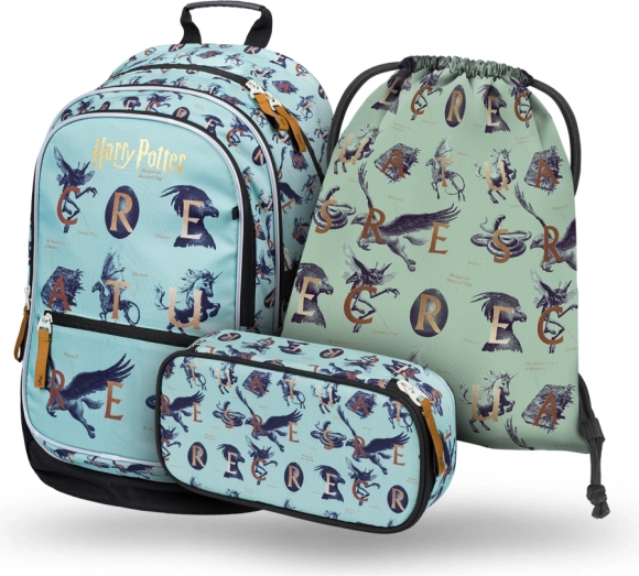 BAAGL schools set 3 stuks HARRY POTTER Fantastic Beasts – rugzak, etui en gymzak