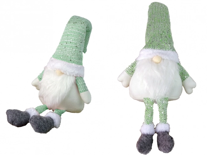 Verlichtende kerstkabouter 40 cm groen