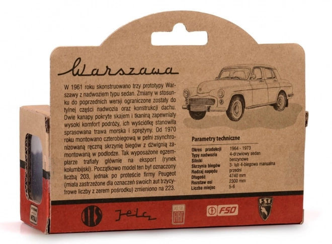 Modelauto Warszawa 223 Grijs 1:43