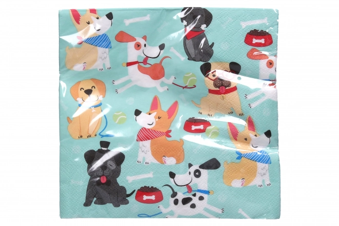 Feest servetten PES 33x33 cm, 20 stuks
