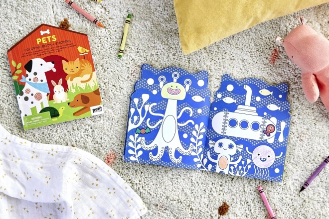 Petit Collage Kleurboek met Sticker Monsters