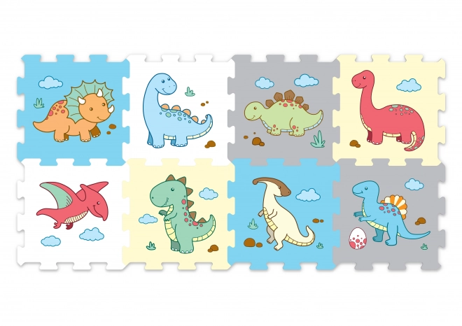 Puzzle schuim dinosaurussen 8st