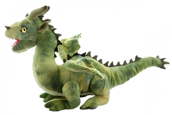 Pluche groene draak ECO-VRIENDELIJK
