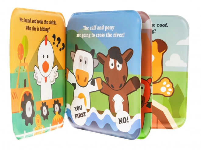 Set rubberen boerderijpoppen + brochure